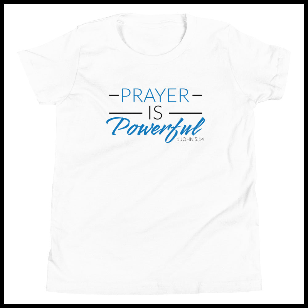 PRAYER IS POWERFUL - BLUE KIDS  T-SHIRT