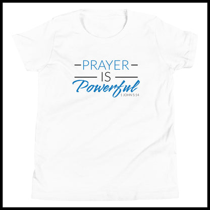 PRAYER IS POWERFUL - BLUE KIDS  T-SHIRT