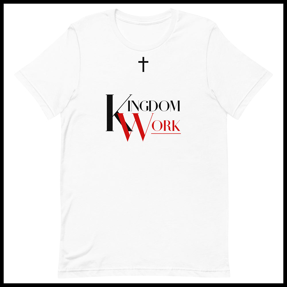 KINGDOM WORK MENS FRONT AND BACK T-SHIRT