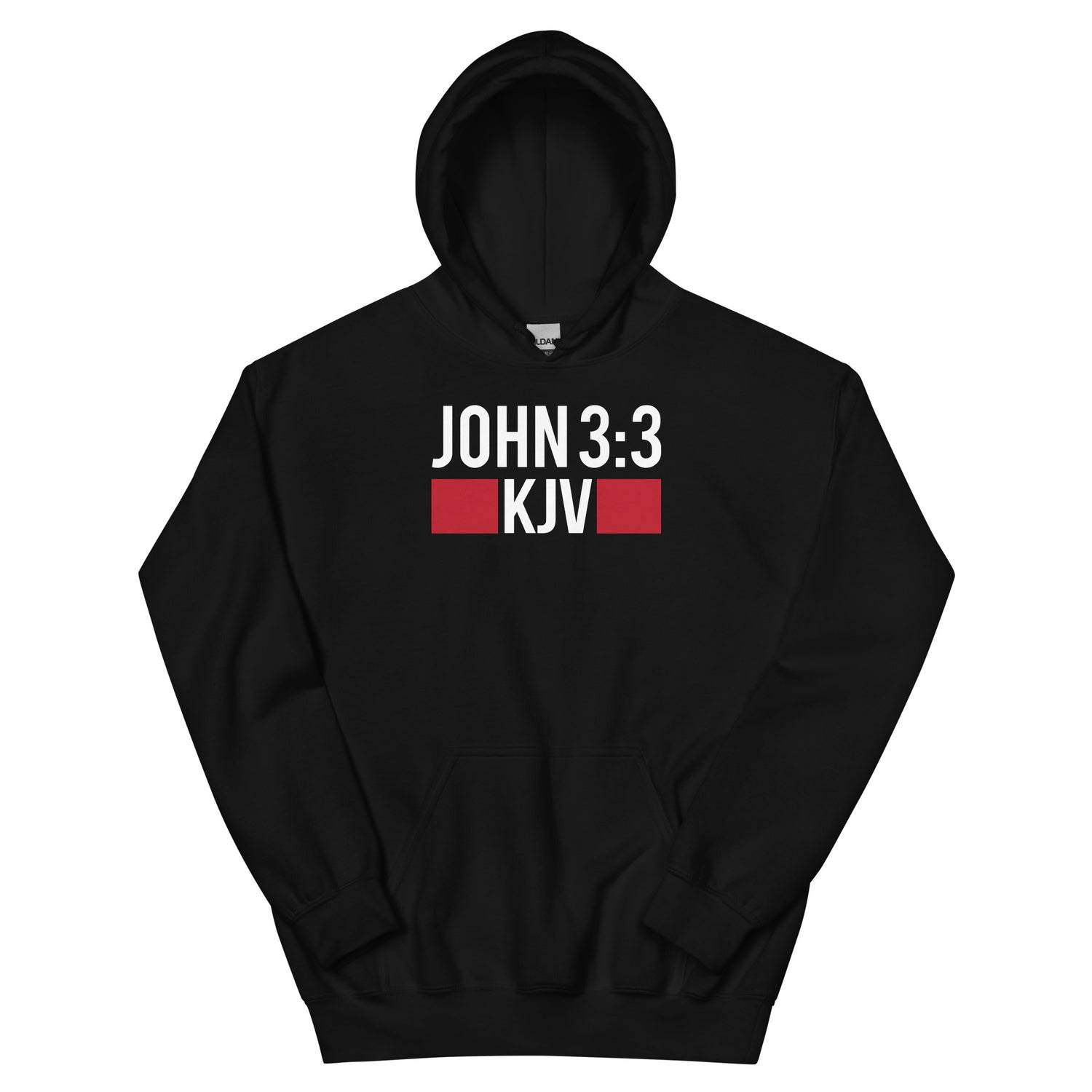 JOHN 3:3 KJV MENS HOODIE