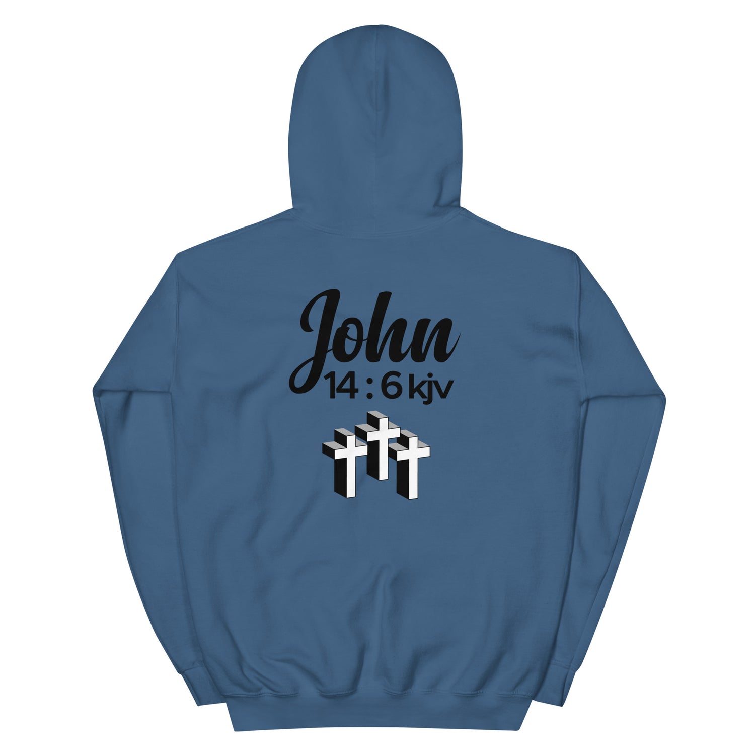 ONLY 1 WAY 2 GOD MENS FRONT AND BACK HOODIE