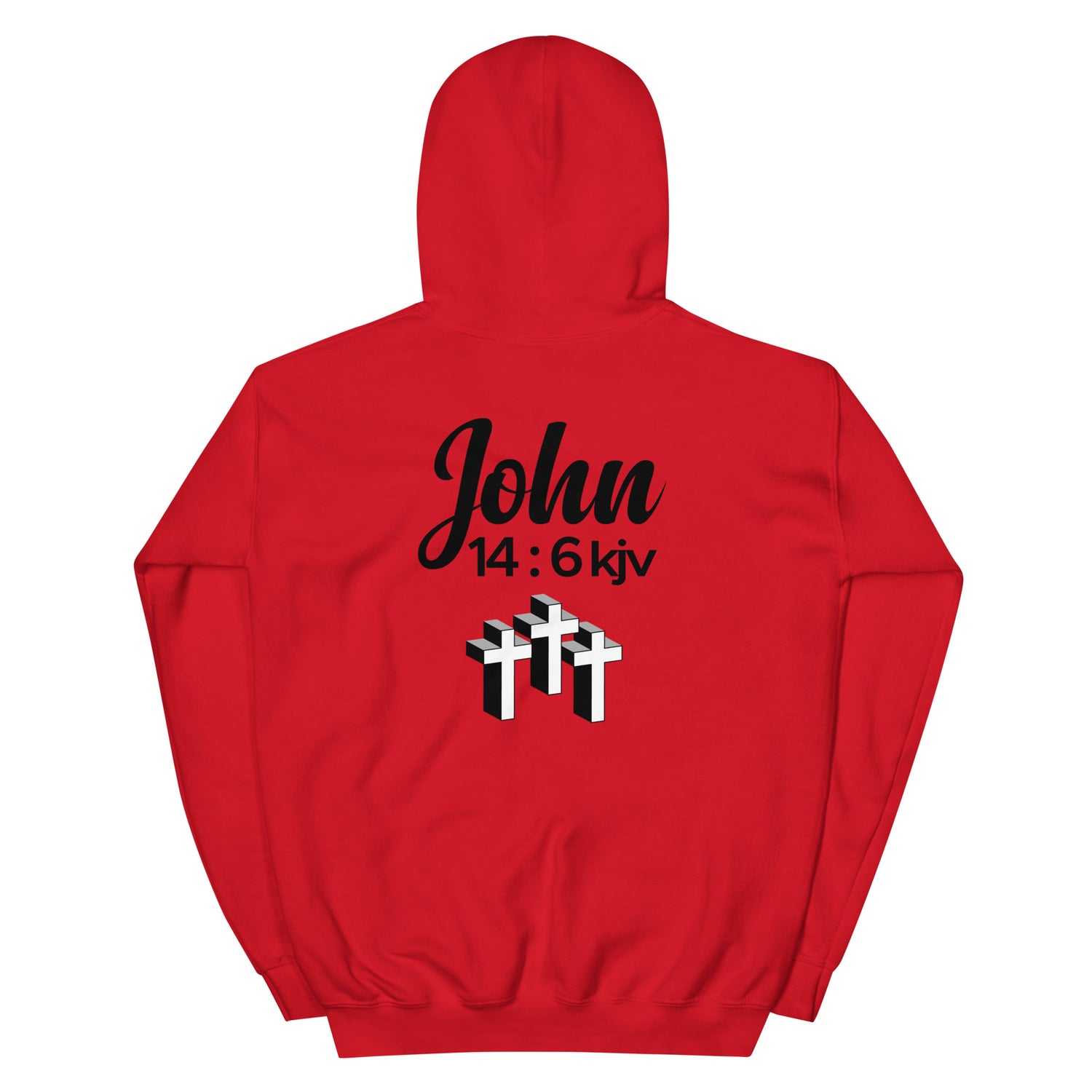 ONLY 1 WAY 2 GOD MENS FRONT AND BACK HOODIE