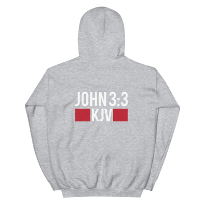 BORN AGAIN MENS FRONT AND BACK HOODIE