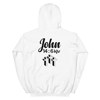 ONLY 1 WAY 2 GOD MENS FRONT AND BACK HOODIE