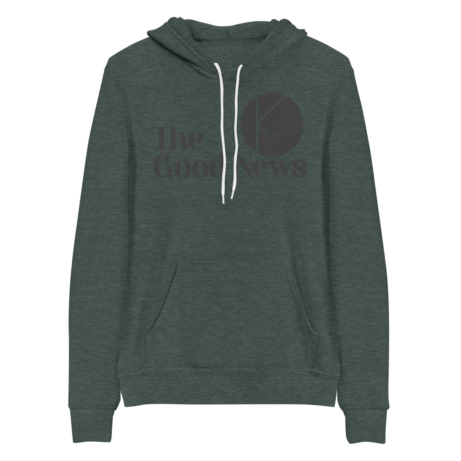 THE GOOD NEWS UNISEX FRONT AND BACK HOODIE