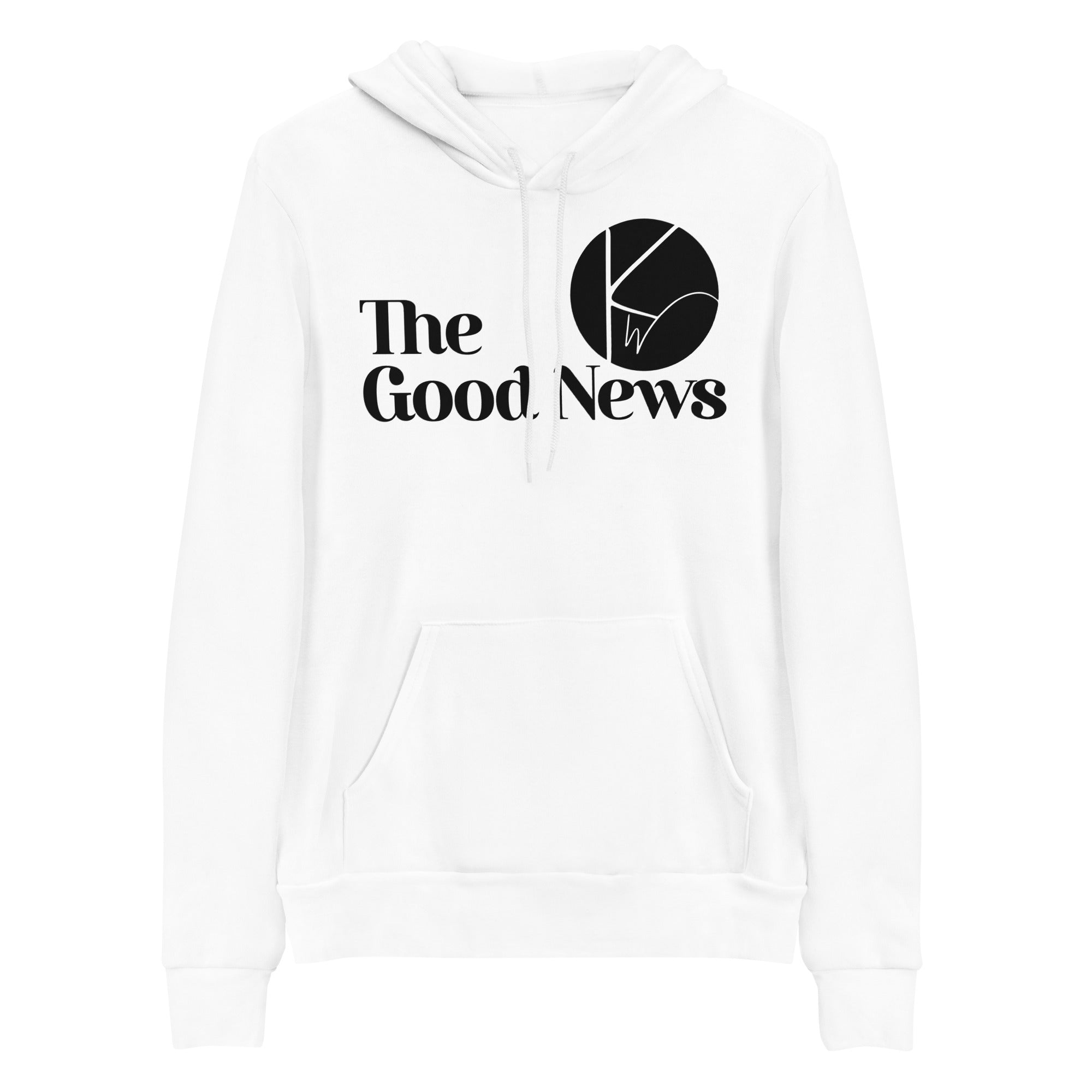 THE GOOD NEWS UNISEX FRONT AND BACK HOODIE