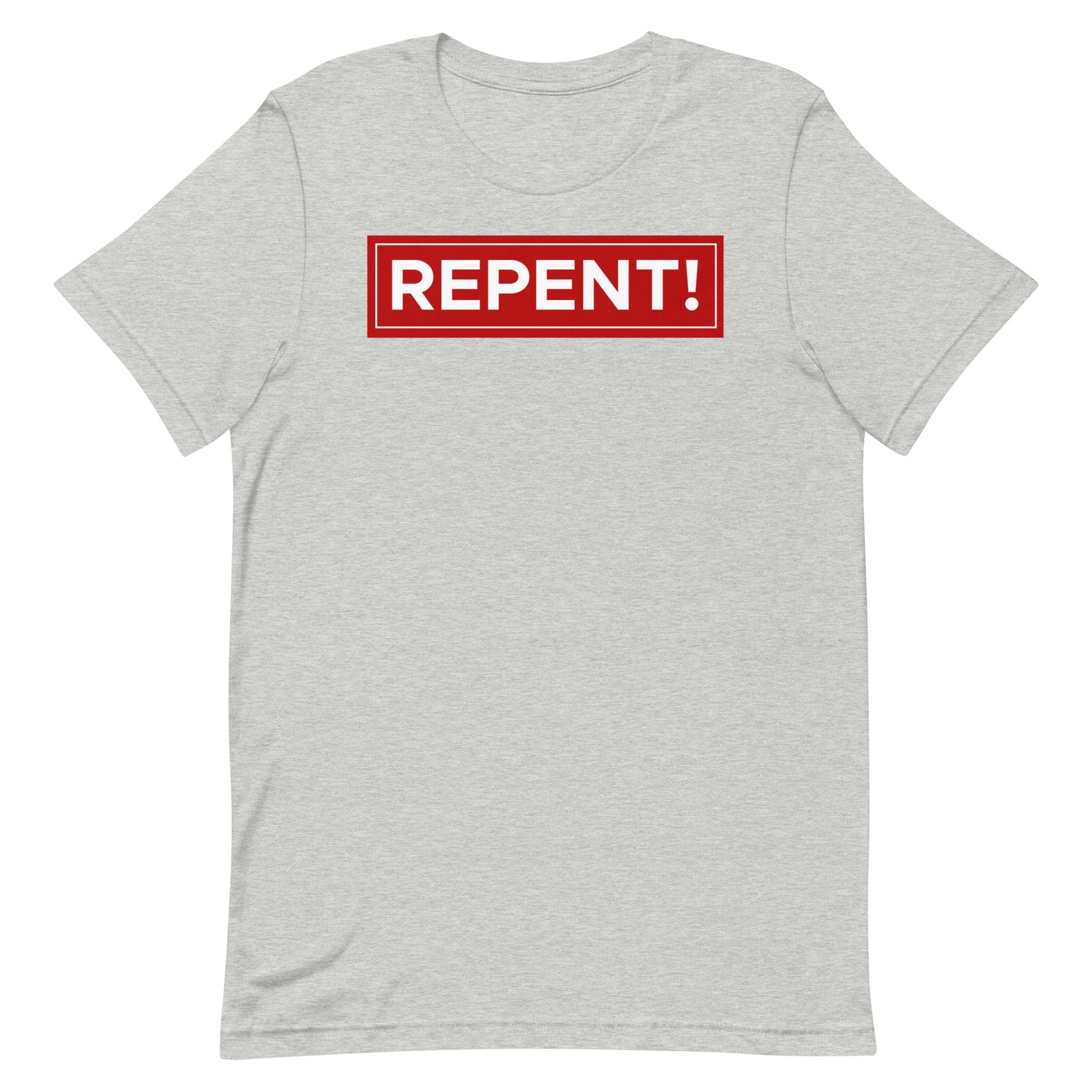 REPENT RED MENS FRONT AND BACK T-SHIRT