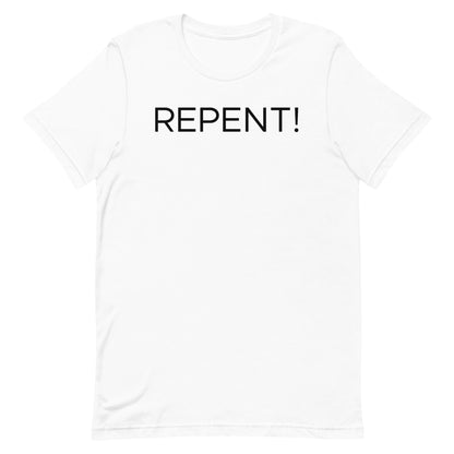 REPENT MENS FRONT AND BACK T-SHIRT