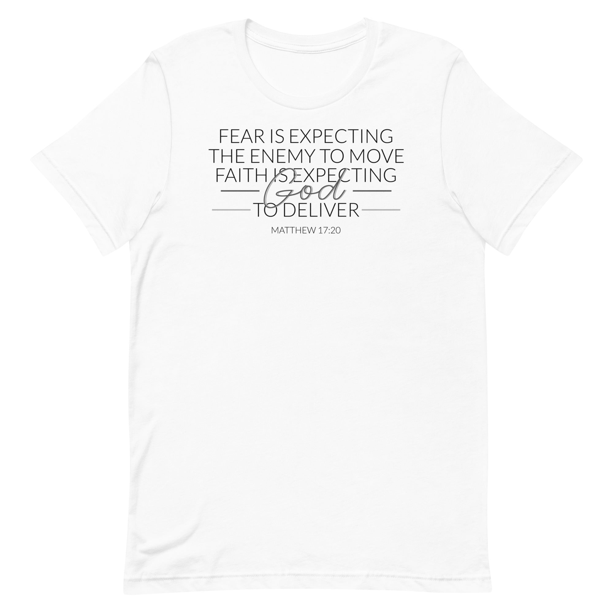 FEAR IS EXPECTING THE ENEMY TO MOVE- UNISEX T-SHIRT