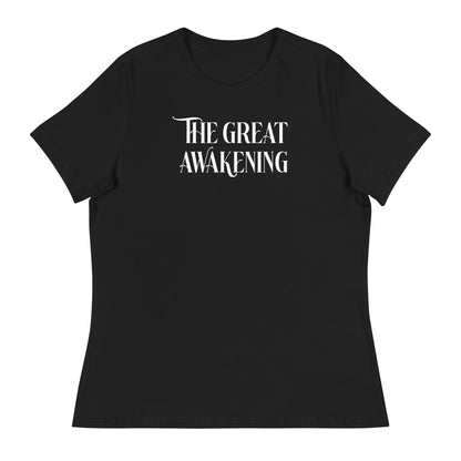 THE GREAT AWAKENING WOMENS FRONT AND BACK T-SHIRT