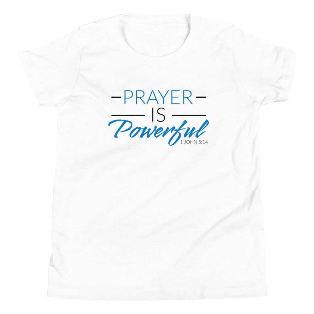 PRAYER IS POWERFUL - BLUE KIDS  T-SHIRT