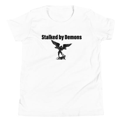 STALKED BY DEMONS KIDS FRONT AND BACK T-SHIRT